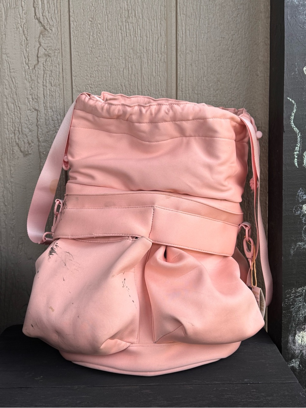 Soft Pink Women's Drawstring Shoulder Bag